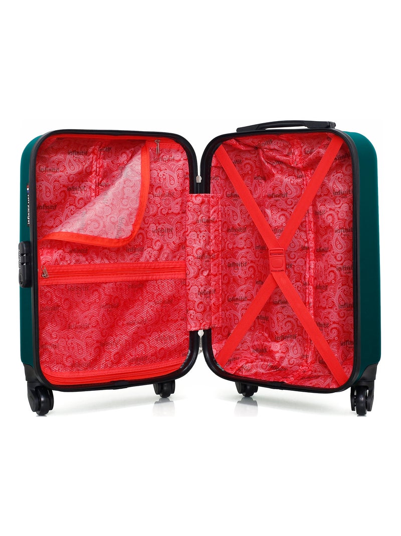 INFINITIF - Valise Cabine XXS OVIEDO 46 cm 4 Roues Bleu canard - Kiabi