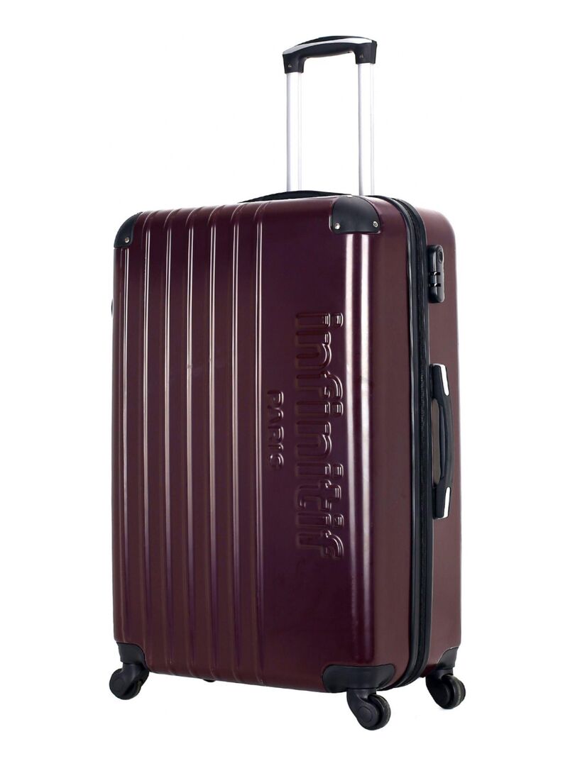 Infinitif - Valise Grand Format Minsk 75 Cm 4 Roues - Bordeaux - Kiabi 