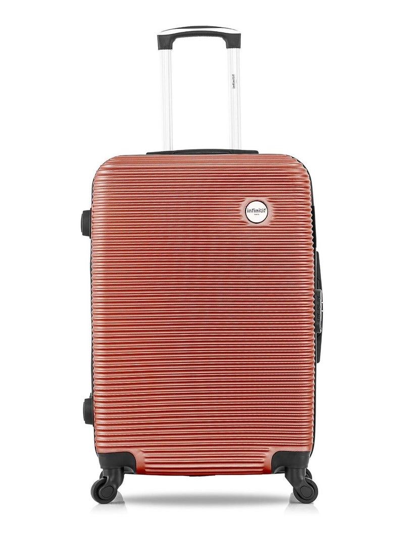 INFINITIF - Valise Weekend KIEV 65 cm 4 Roues Terracotta - Kiabi
