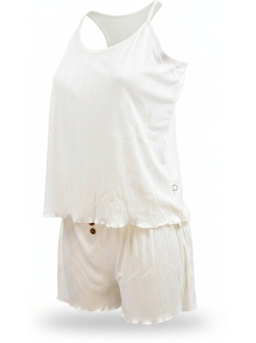 INFINITIF PARIS Ensemble Pyjama Short Femme Débardeur et Short Maille Douce - Kiabi INFINITIF PARIS Ensemble Pyjama Short Femme Débardeur et Short Maille Douce - Kiabi
