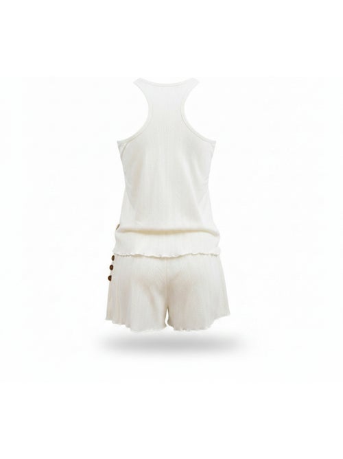INFINITIF PARIS Ensemble Pyjama Short Femme Débardeur et Short Maille Douce - Kiabi INFINITIF PARIS Ensemble Pyjama Short Femme Débardeur et Short Maille Douce - Kiabi