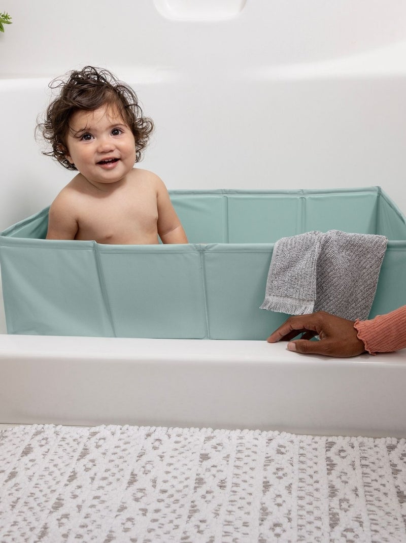 Ingenuity - Baignoire de voyage pliable Vert d'eau - Kiabi