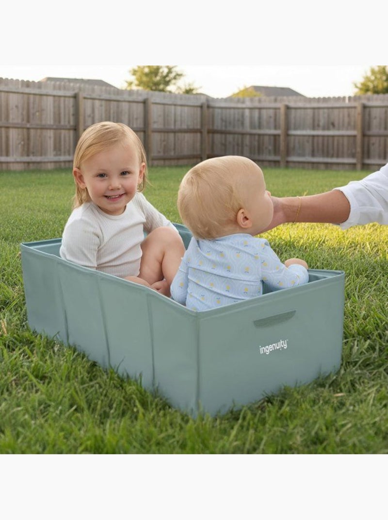 Ingenuity - Baignoire de voyage pliable Vert d'eau - Kiabi