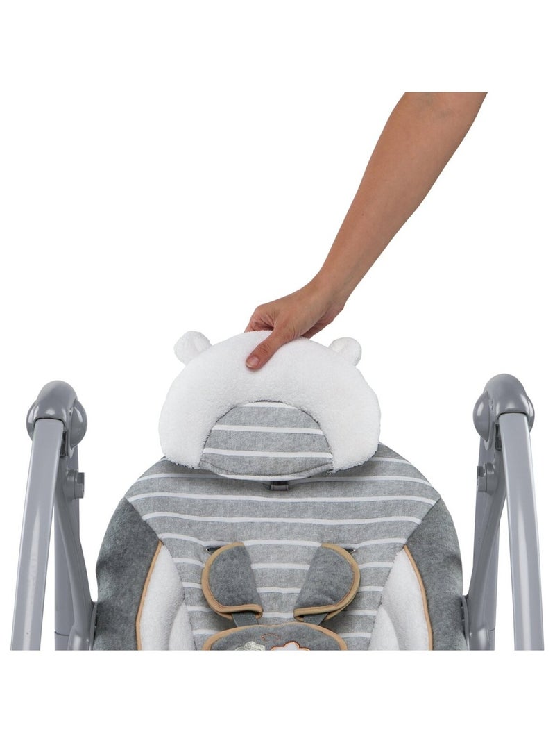 Ingenuity - Balancelle pliable Bella Teddy Gris - Kiabi