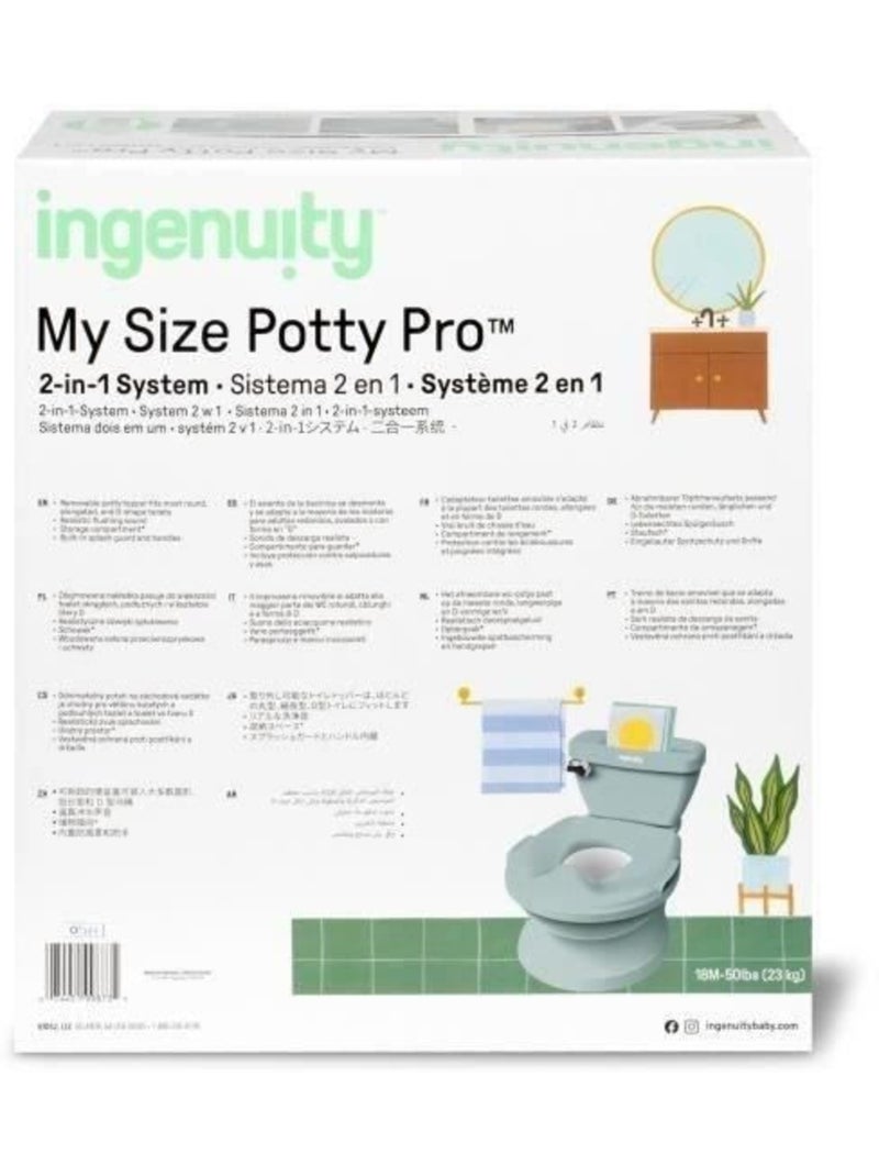 Ingenuity - Mini toilette avec réducteur Vert d'eau - Kiabi