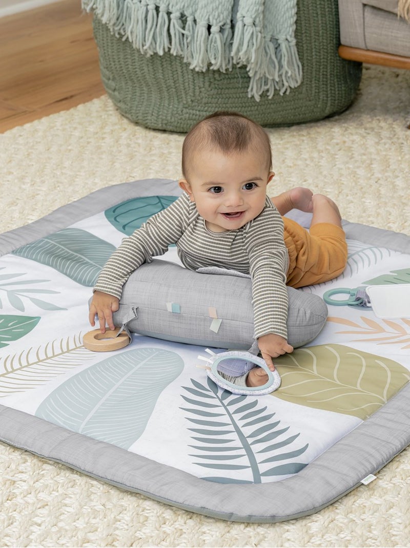 Ingenuity - Tapis d'éveil Petit éléphant Vert d'eau - Kiabi