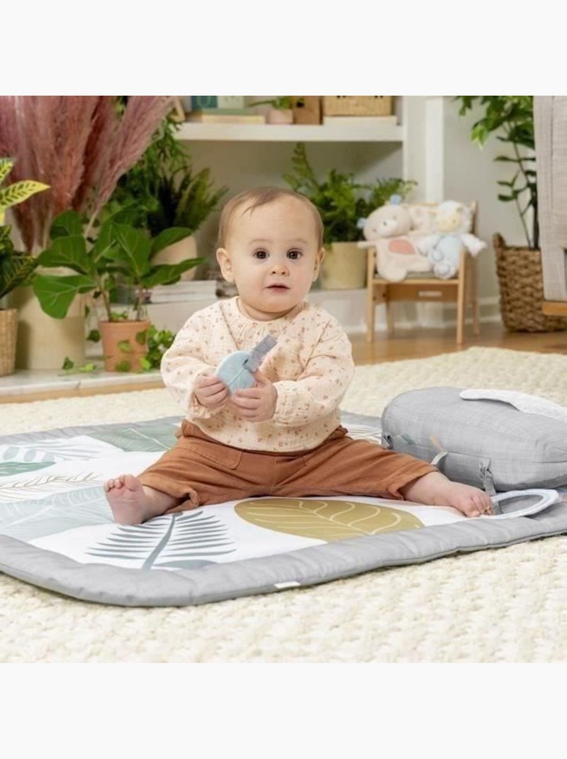Ingenuity - Tapis d'éveil Petit éléphant Vert d'eau - Kiabi