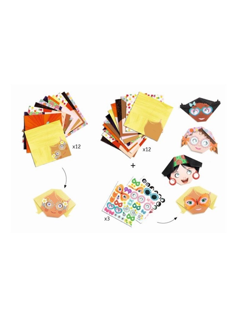 Initiation à l'origami Frimousses Multicolore - Kiabi