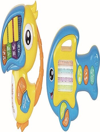 Instruments Musicaux Poisson Guitare Et Toucan Piano - Wdk Partner