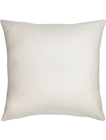 Interieur coussin compr. roule 40 x 40 cm polyester uni grs Blanc