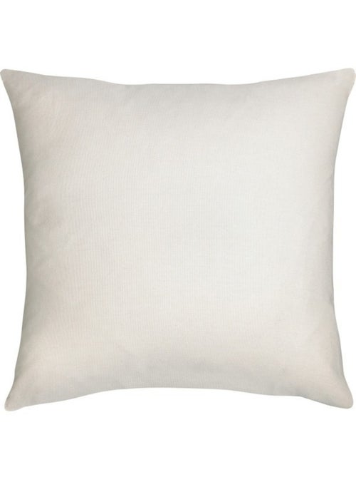 Interieur coussin compr. roule 40 x 40 cm polyester uni grs Blanc - Kiabi