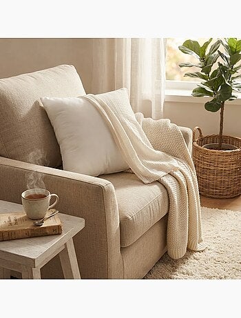 Interieur de coussin 40 x 40 cm blanc