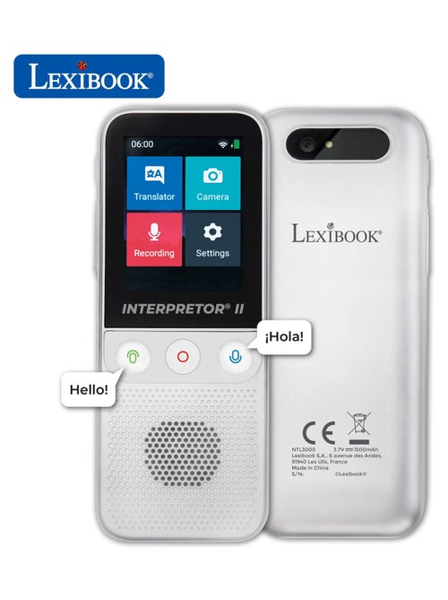 Interpretor  2 - Traducteur vocal instantané avec appareil photo - Kiabi