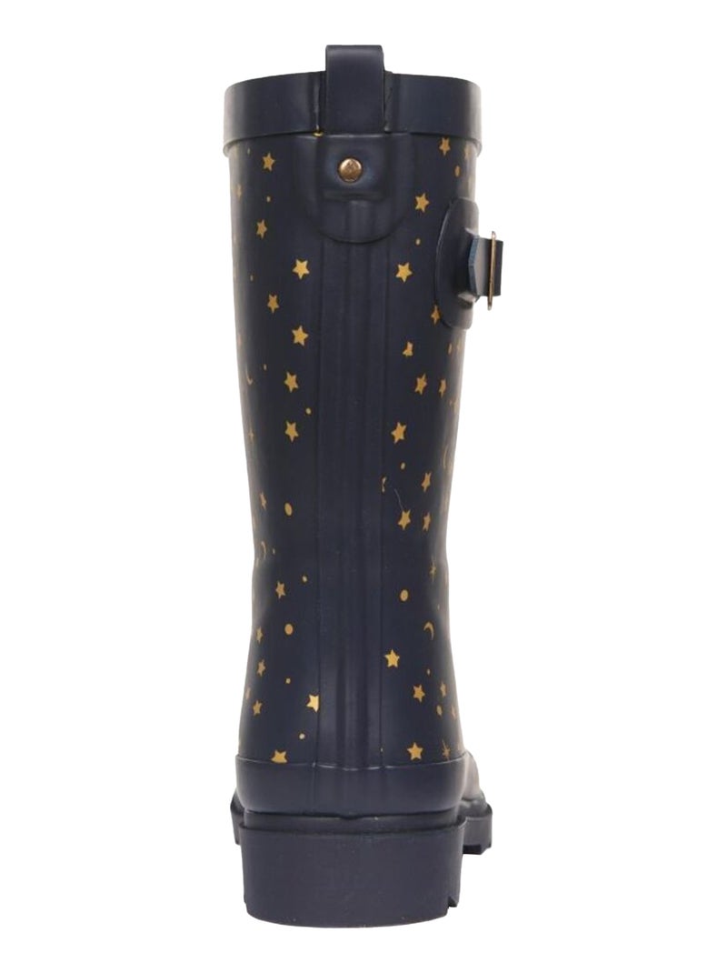 Intrusion - Bottes de pluie à motifs CELESTE Bleu nuit - Kiabi