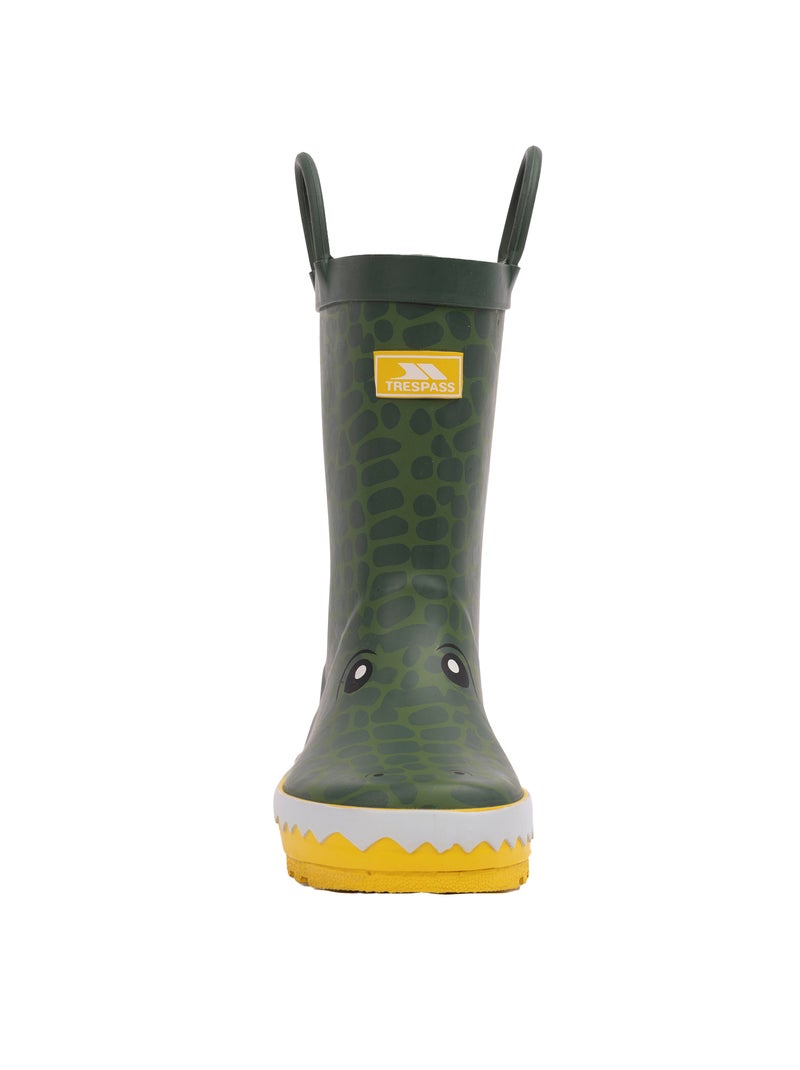 Intrusion - Bottes de pluie motif/style Crocodile Vert foncé - Kiabi