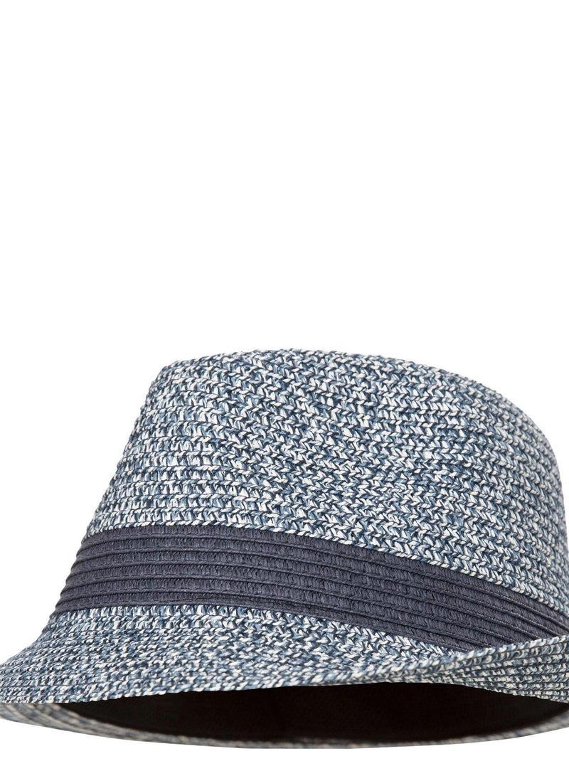 Intrusion - Chapeau trilby EVANESCE Bleu marine - Kiabi
