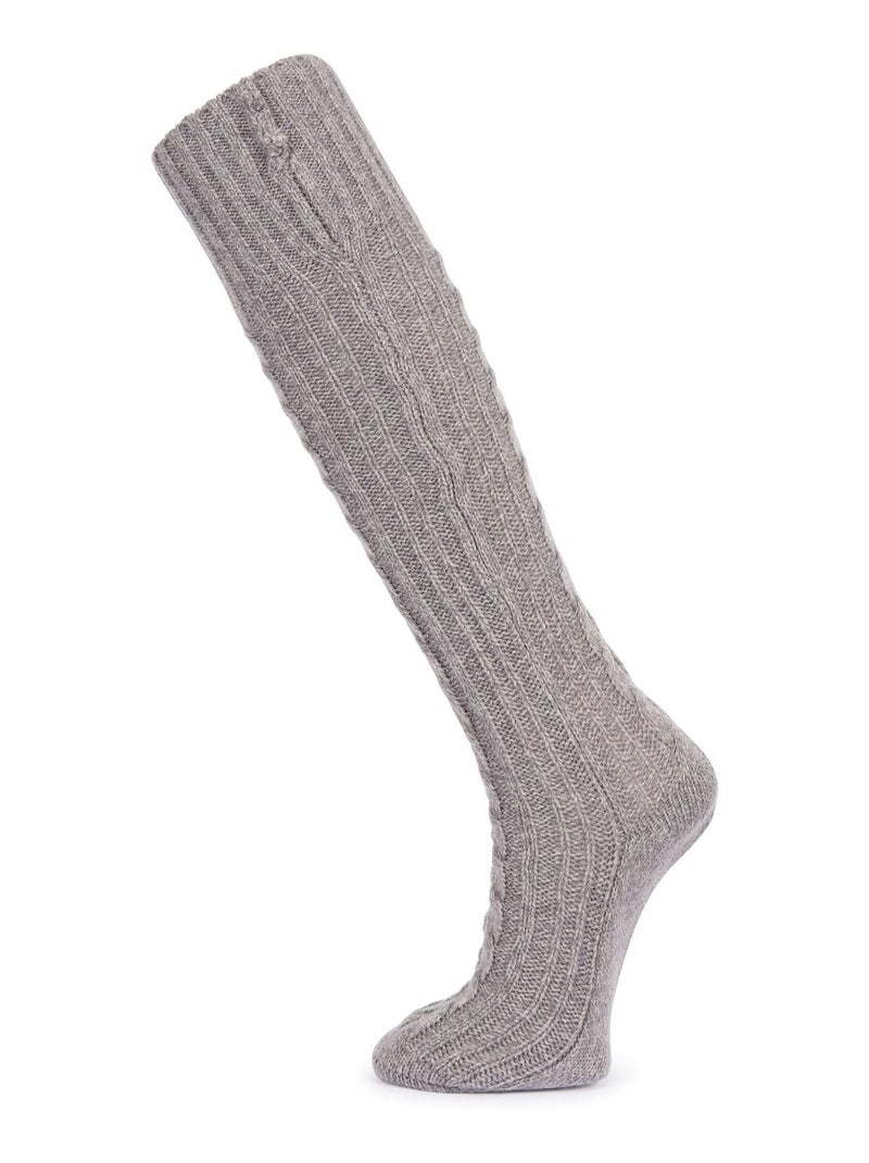 Intrusion - Chaussettes hauteur genoux TEMPERLEY Gris moyen - Kiabi