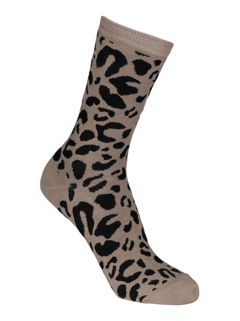 Intrusion - Chaussettes motif/style imprimé animal CINCO Beige - Kiabi