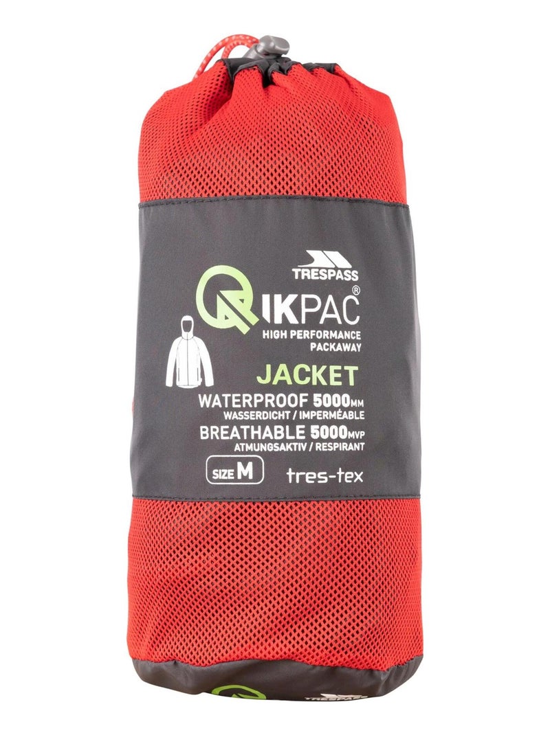 Intrusion - Coupe-vent pliable QIKPAC Noir Rouge - Kiabi
