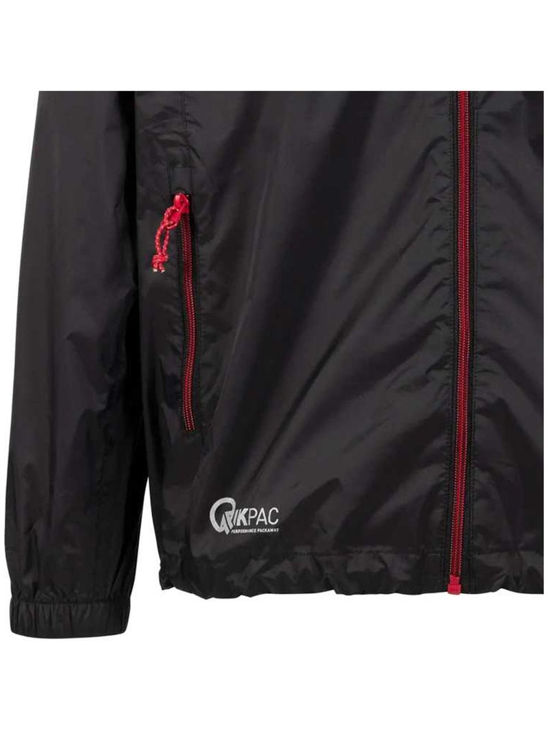 Intrusion - Coupe-vent pliable QIKPAC Noir Rouge - Kiabi