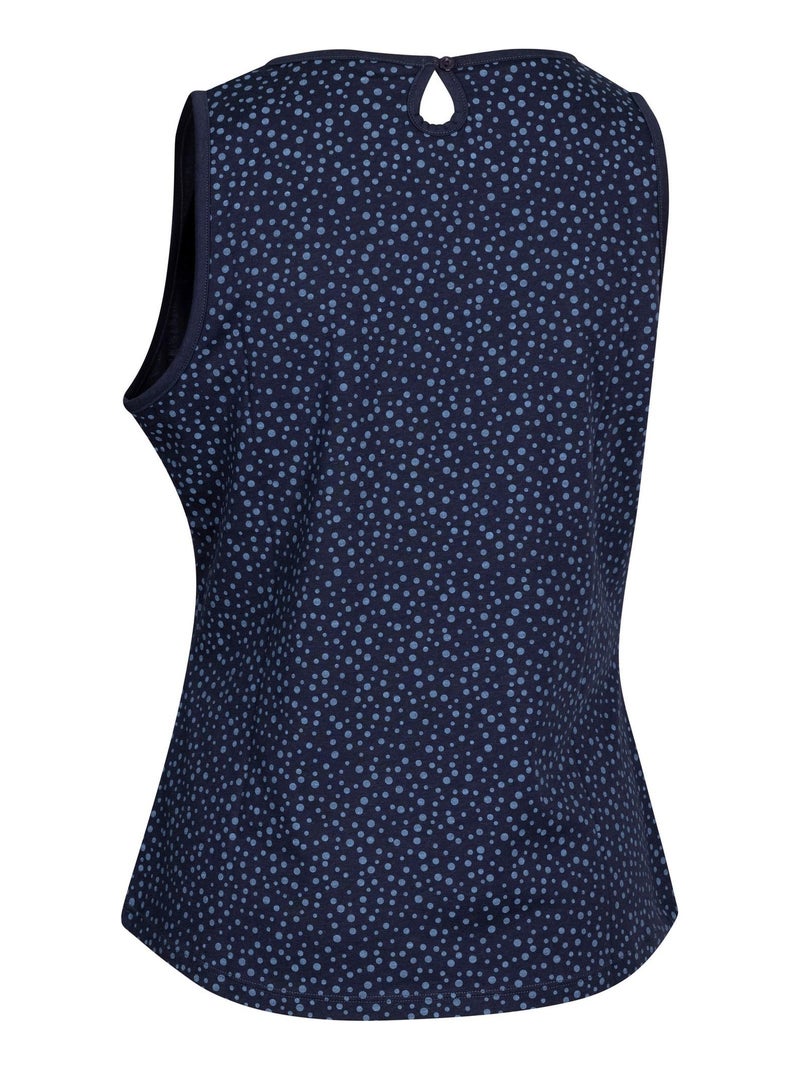 Intrusion - Débardeur motif/style À pois KELLY Bleu marine - Kiabi