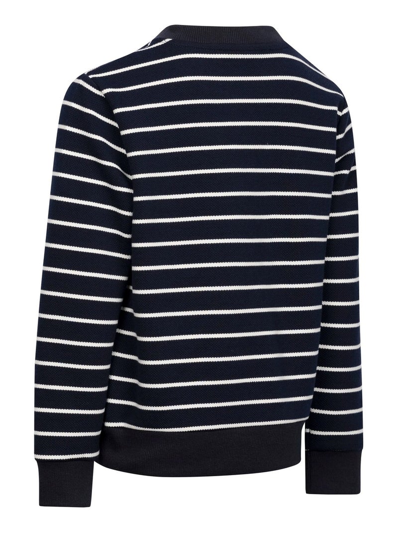 Intrusion - Haut manches longues motif/style rayures contrastées BROADLEAF Bleu marine - Kiabi