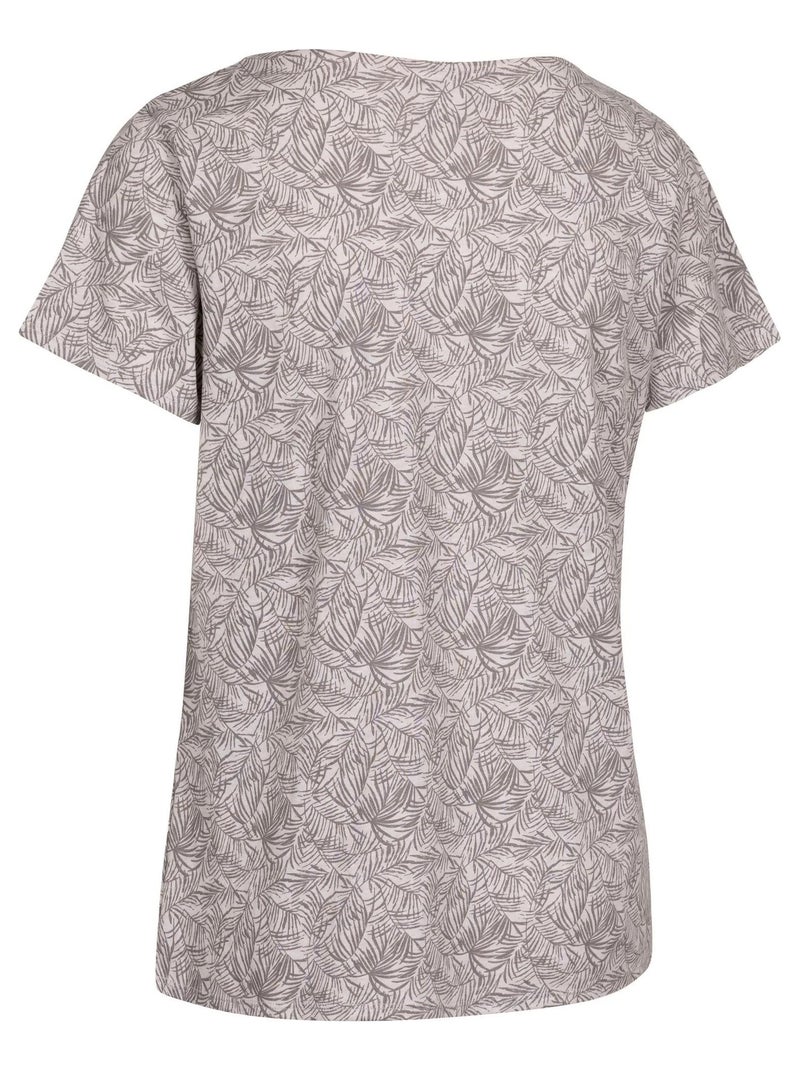 Intrusion - Haut motif/style Feuille de palmier SIMONA Gris chiné - Kiabi