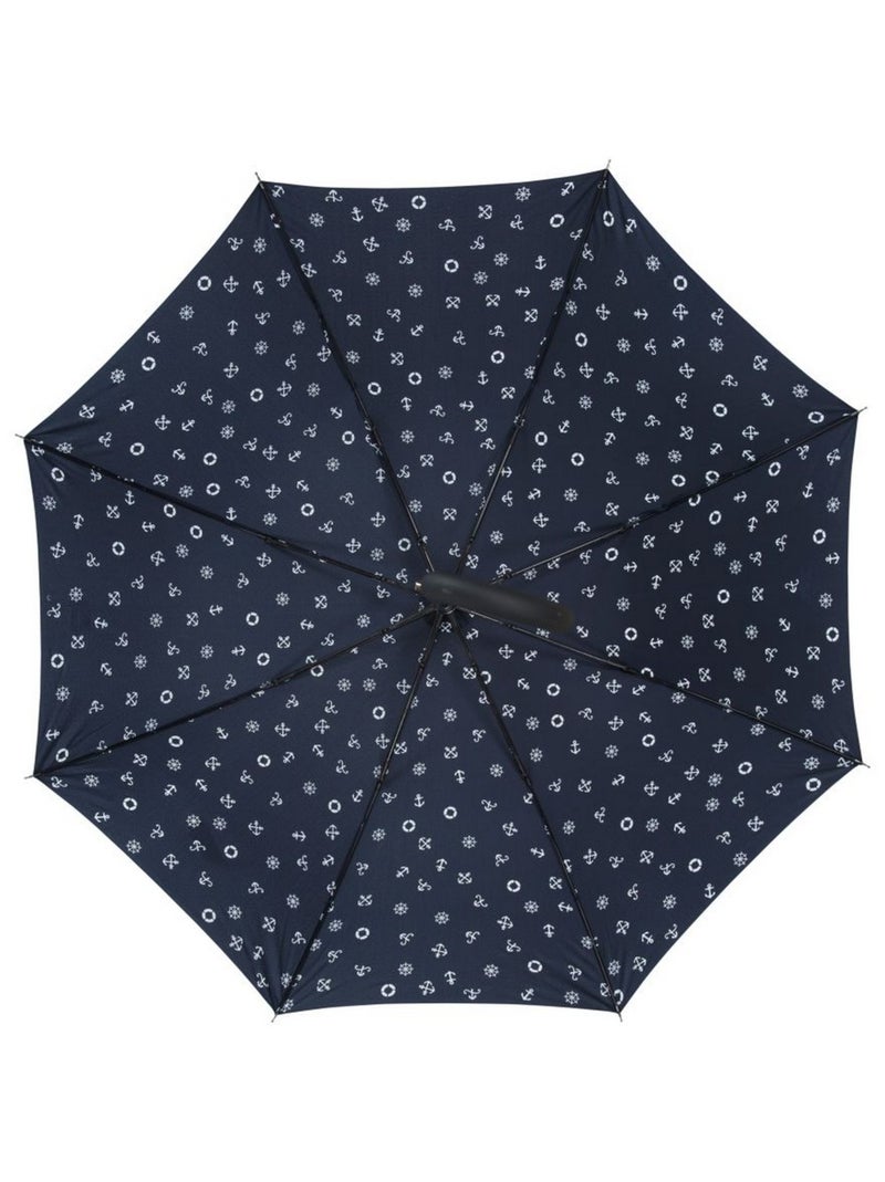 Intrusion - Parapluie pliant RAINSTORM Bleu foncé - Kiabi