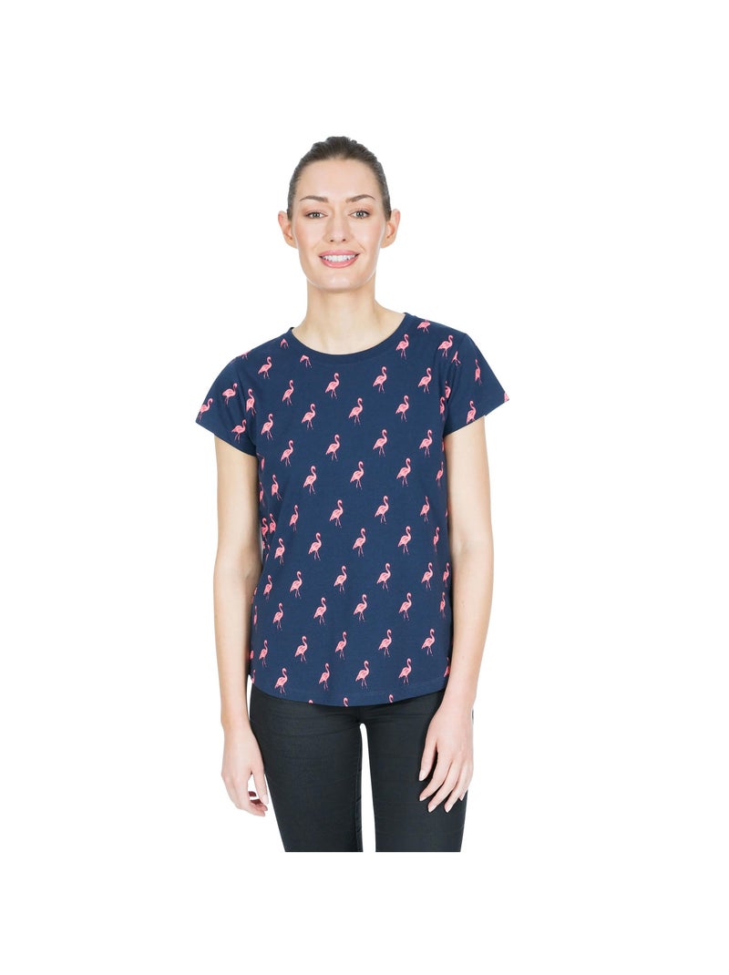 Intrusion - T-shirt imprimé CAROLYN Bleu marine - Kiabi