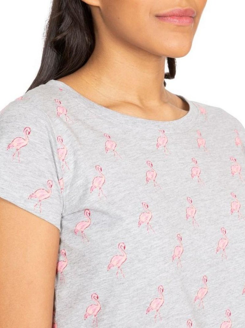 Intrusion - T-shirt imprimé CAROLYN Gris - Kiabi
