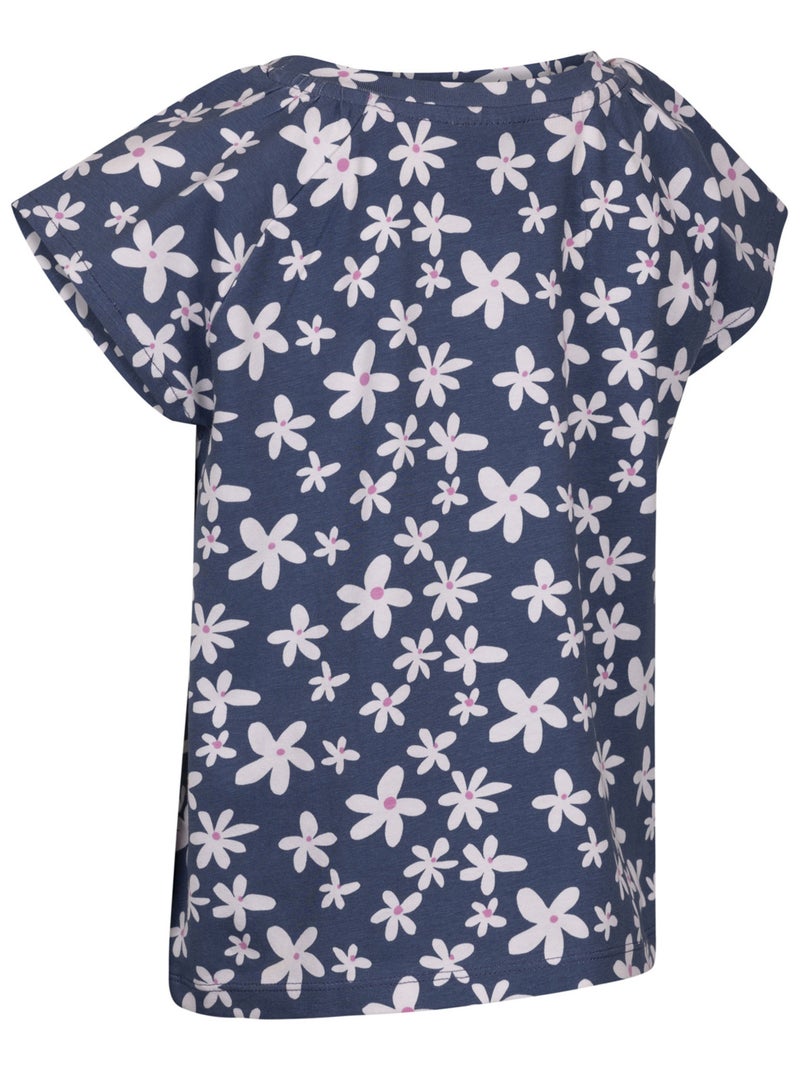 Intrusion - T-shirt motif/style Floral JOSEY Bleu saphir - Kiabi