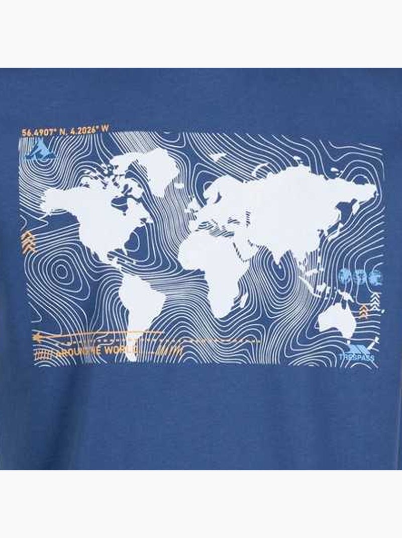 Intrusion - T-shirt motif/style imprimé CHERA Bleu foncé - Kiabi
