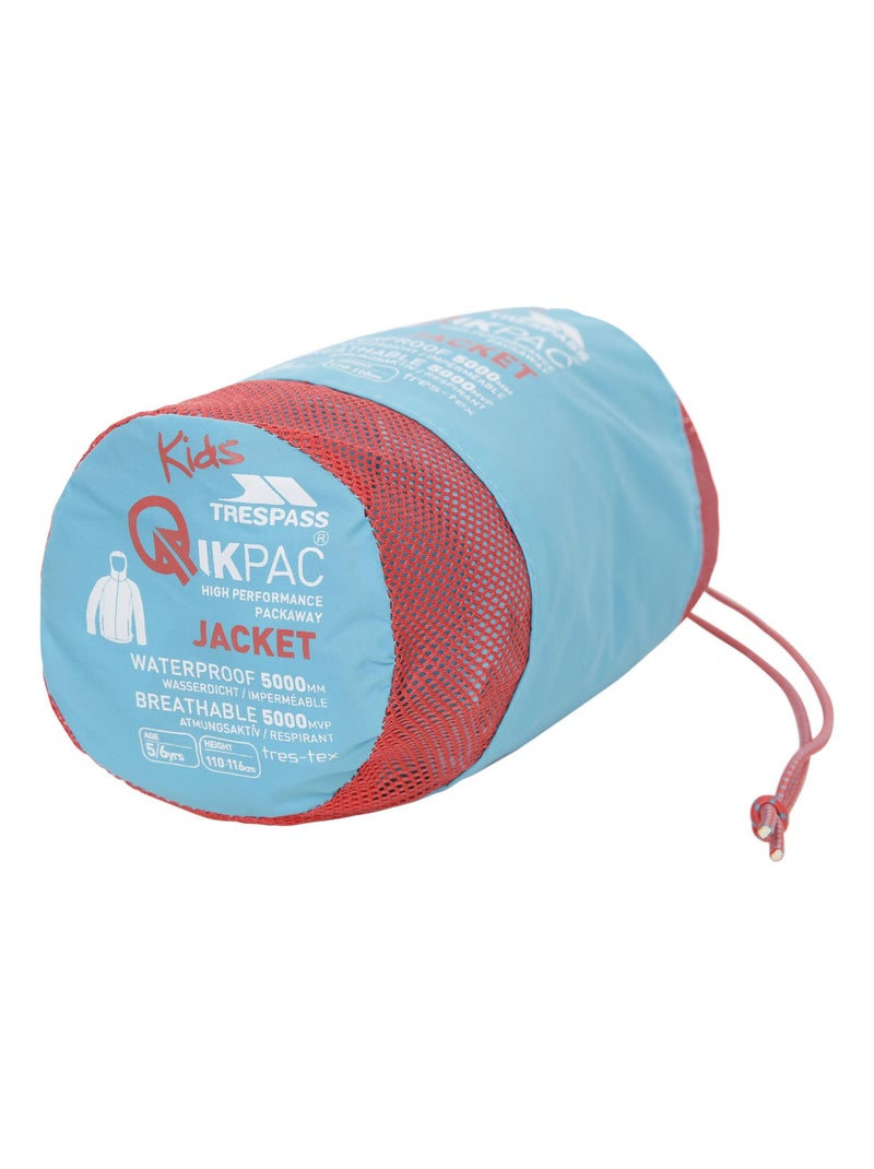 Intrusion Qikpac - Veste imperméable repliable unisexe Bleu canard - Kiabi