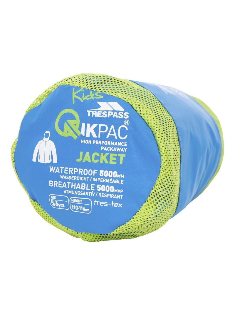 Intrusion Qikpac - Veste imperméable repliable unisexe Bleu cobalt - Kiabi