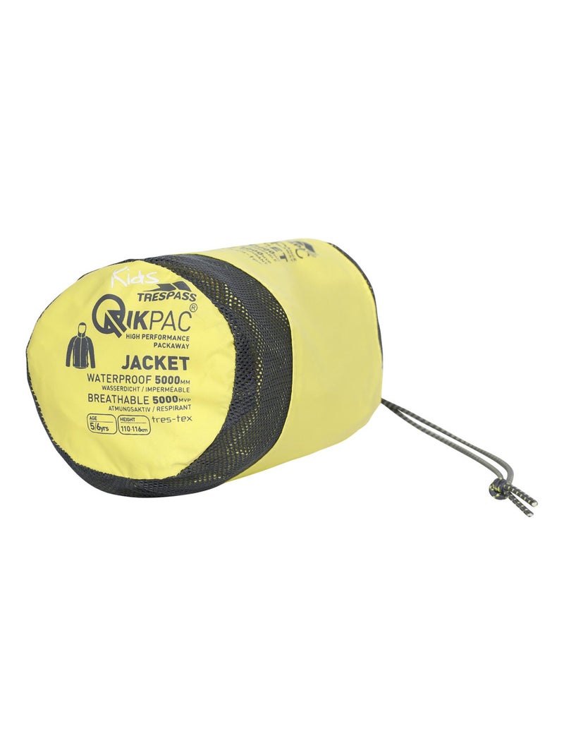 Intrusion Qikpac - Veste imperméable repliable unisexe Jaune - Kiabi