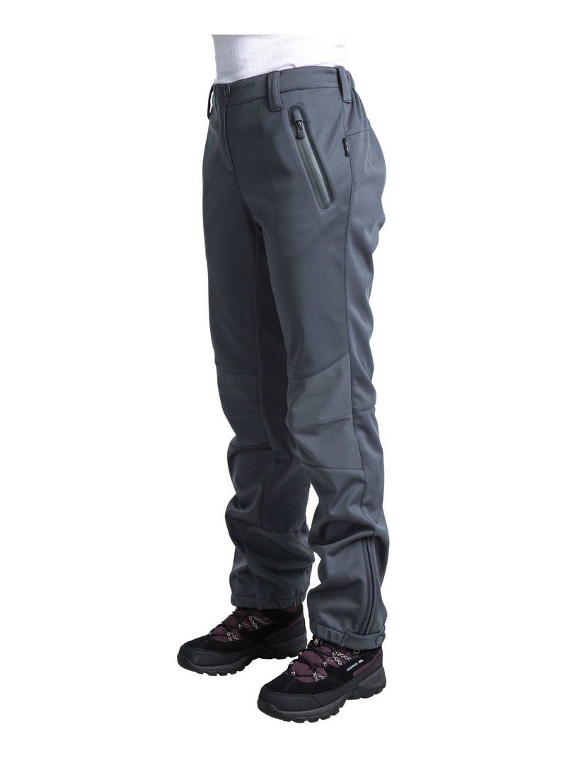 Intrusion Sola - Pantalon de marche Softshell Gris - Kiabi