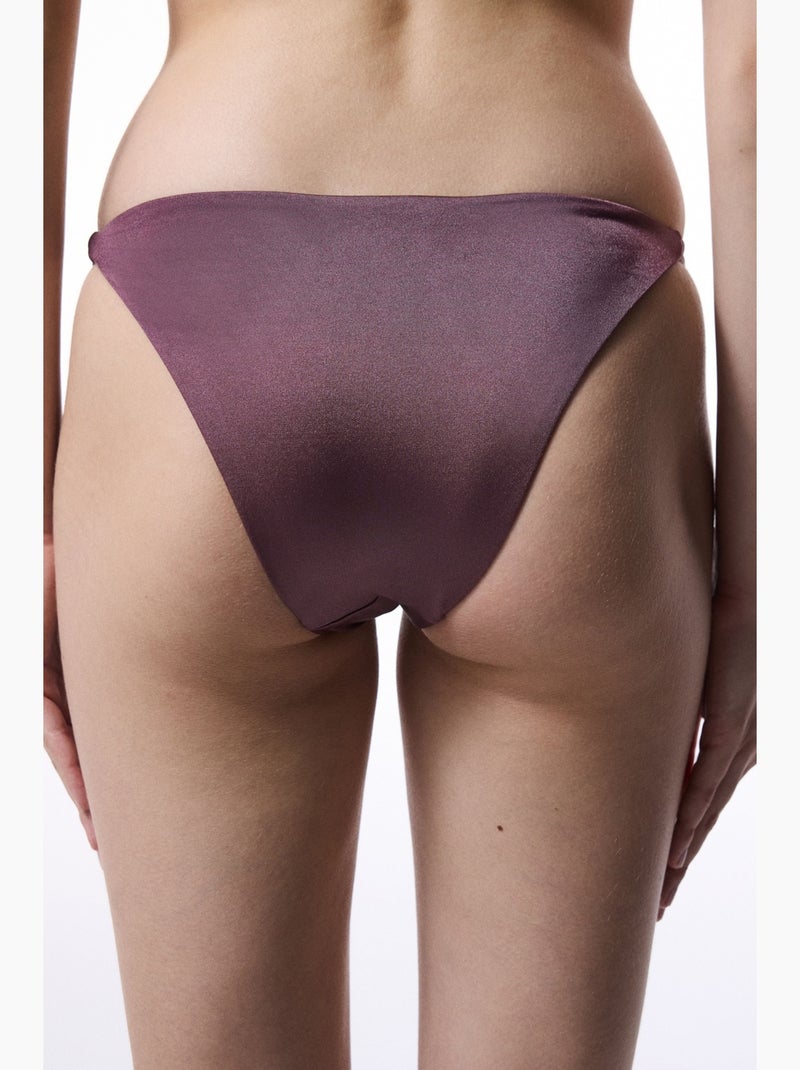 Invidia bas de bikini à coupe minimaliste penti Mauve - Kiabi