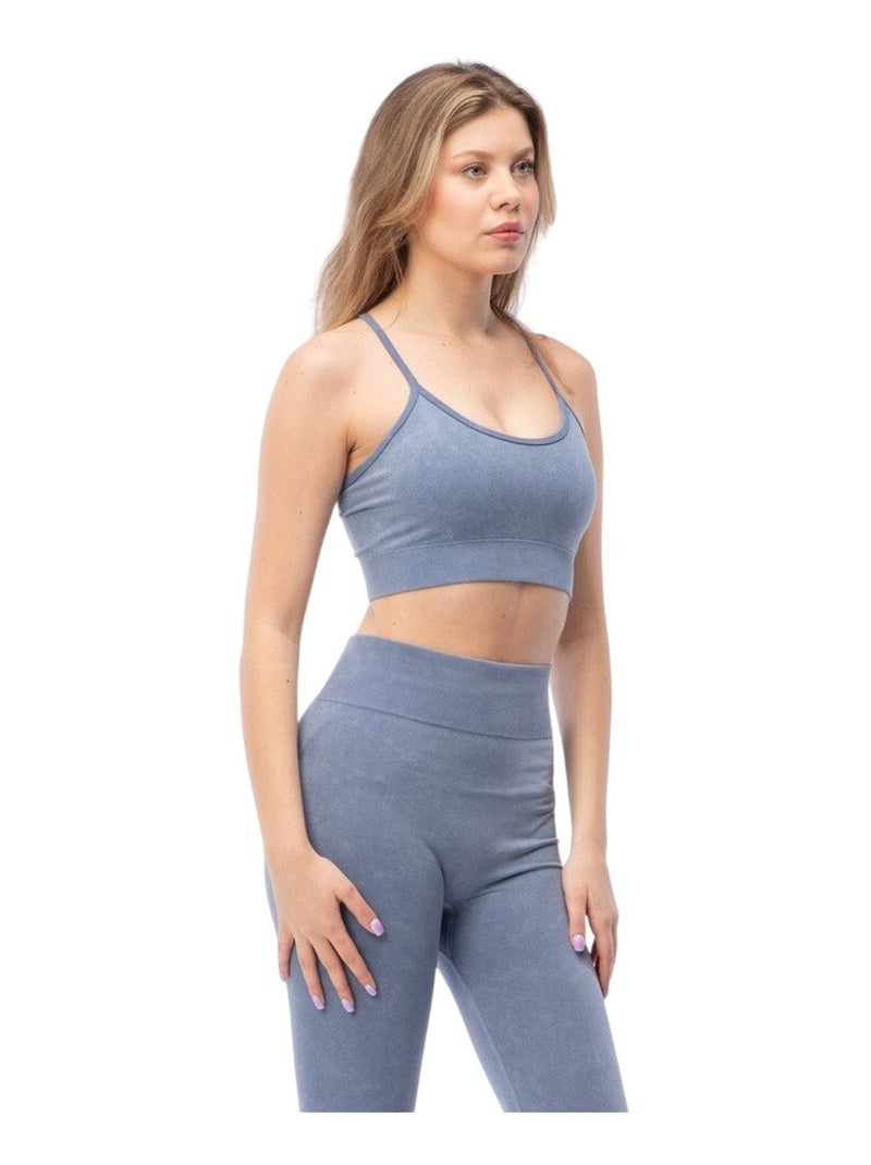 IQ - Brassière de sport JEAX Bleu jean - Kiabi
