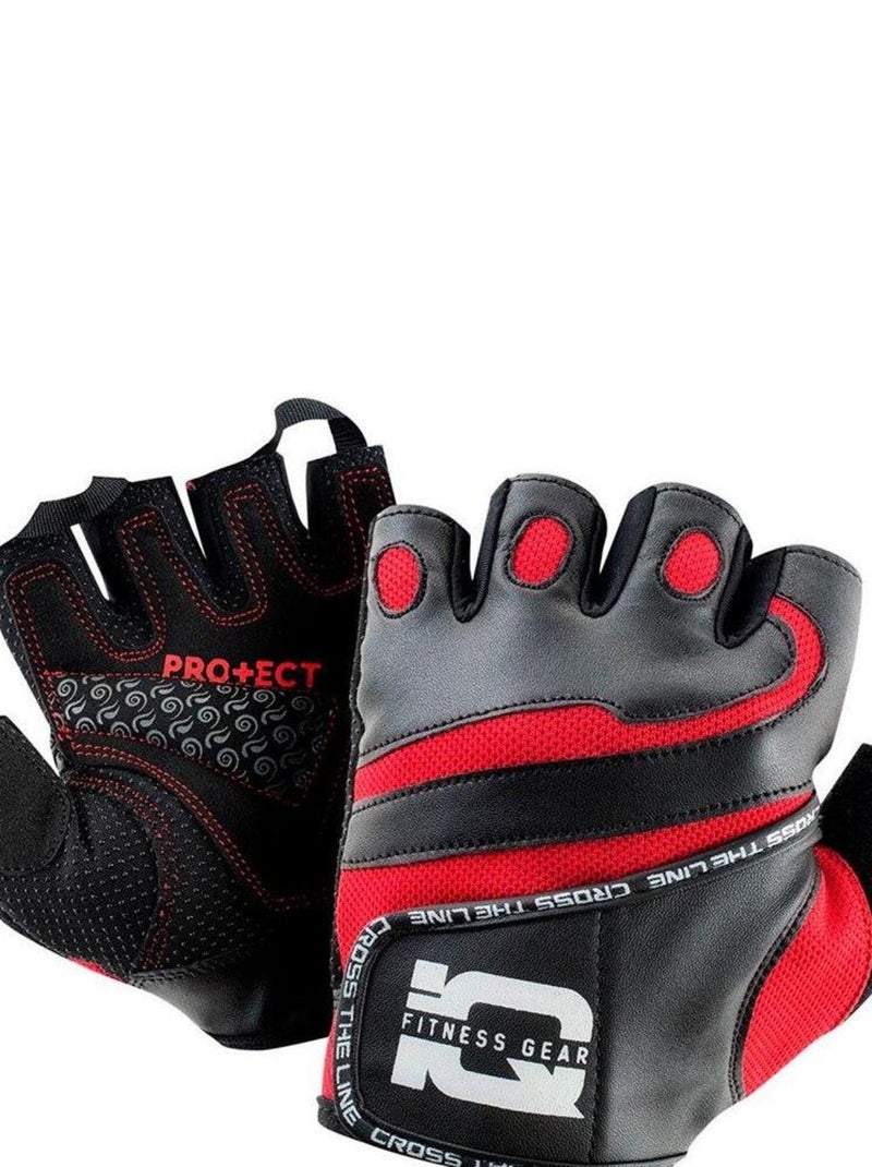 IQ - Gants BRIGHT Noir Rouge - Kiabi