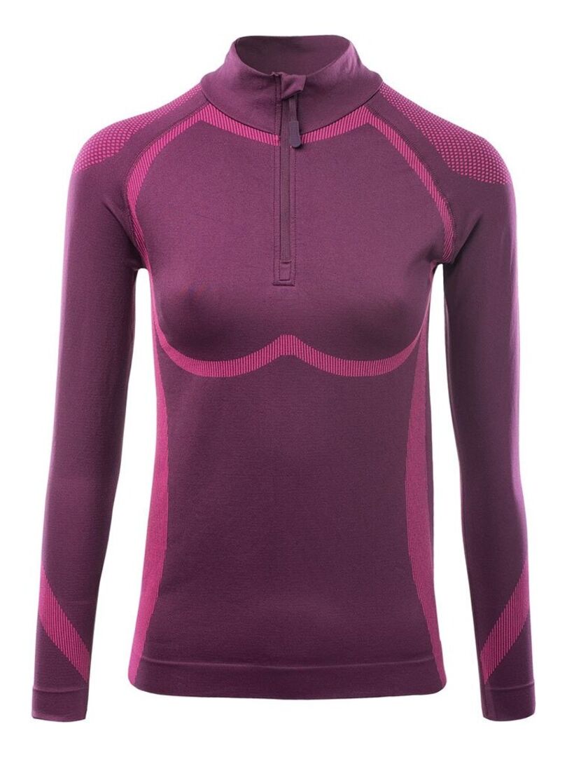 Haut Thermique Pour Femme - Pull Thermique Pour Femme - Couleur Unie - Du00e9contractu00e9 - U00c9lastique - Haut Chaud U00e0 Manches Longues - Col Roulu00e9 - Legging Doublu00e9 En Polaire, Blanc, S