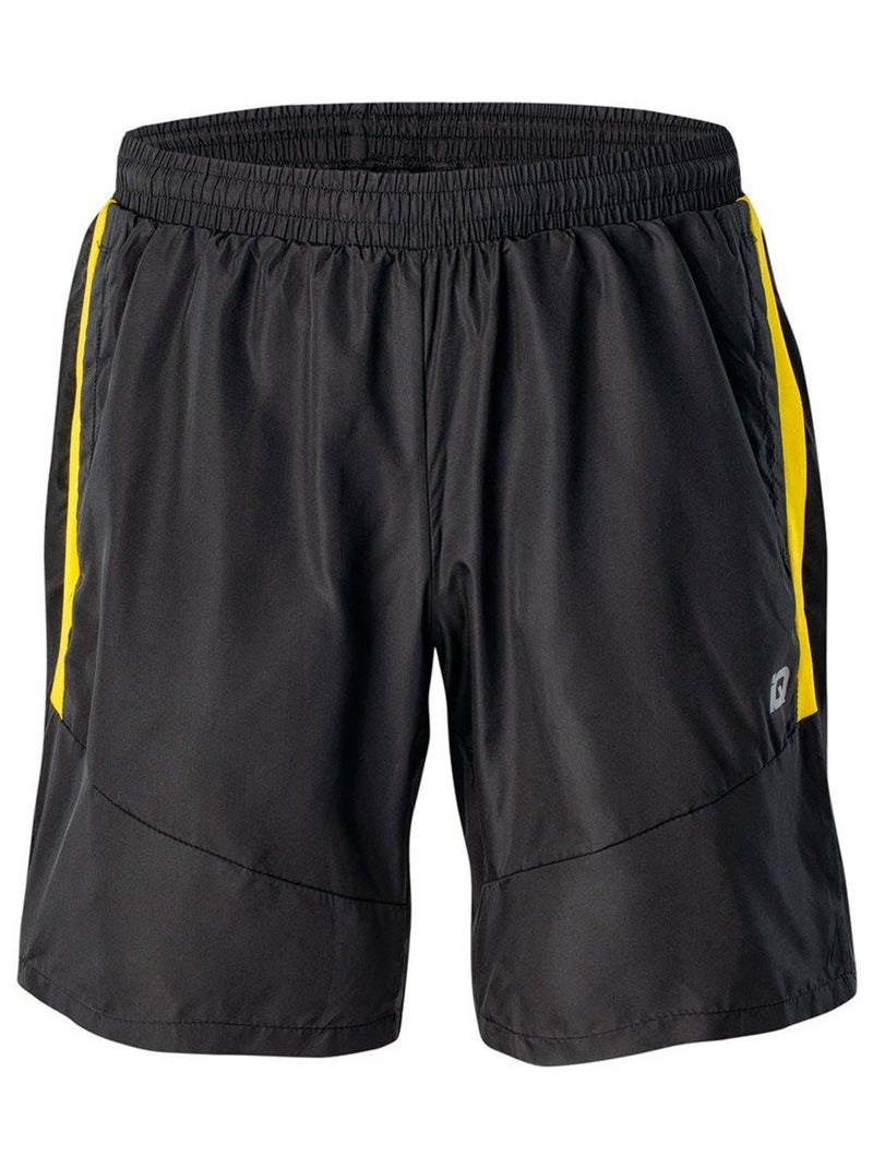 IQ - Short DAREN Noir Jaune - Kiabi
