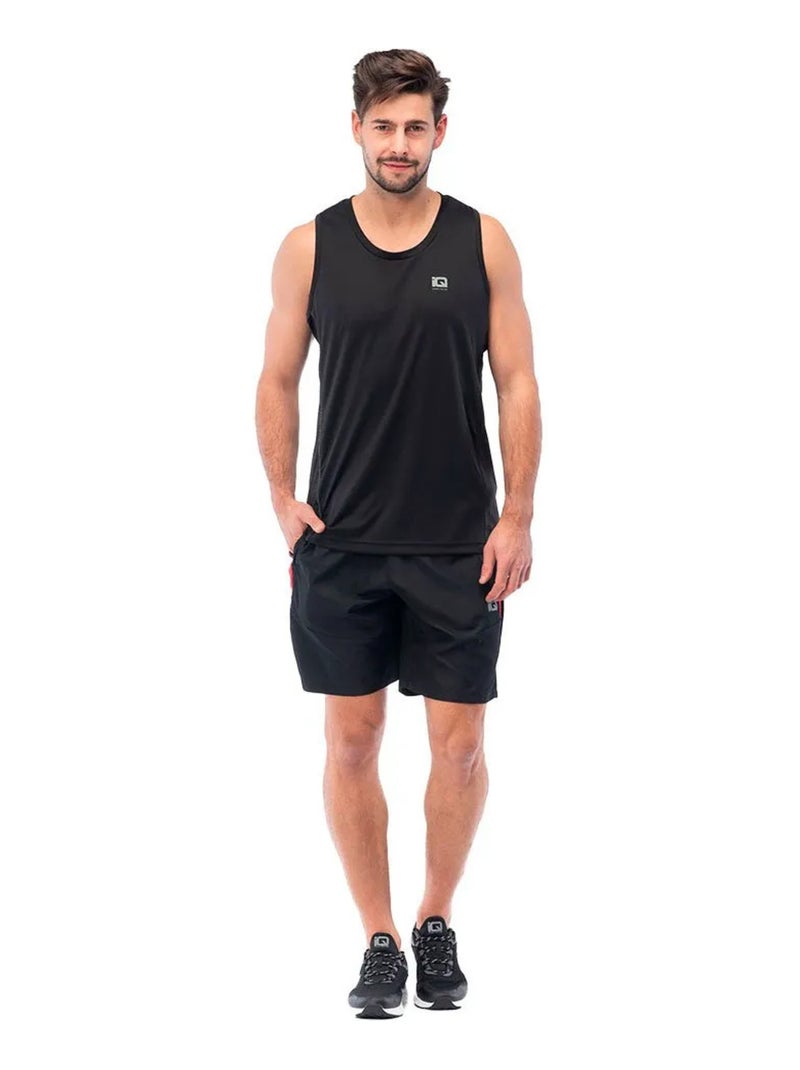 IQ - Short DAREN Noir Rouge - Kiabi