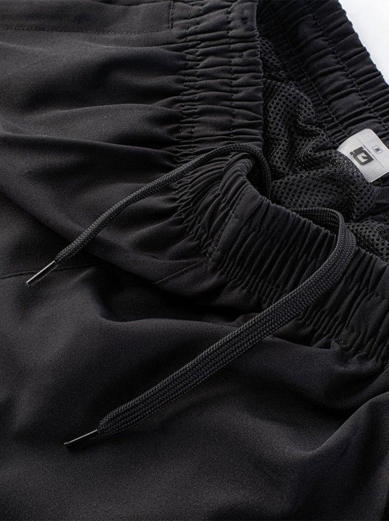 IQ - Short PORIO Noir Rouge - Kiabi