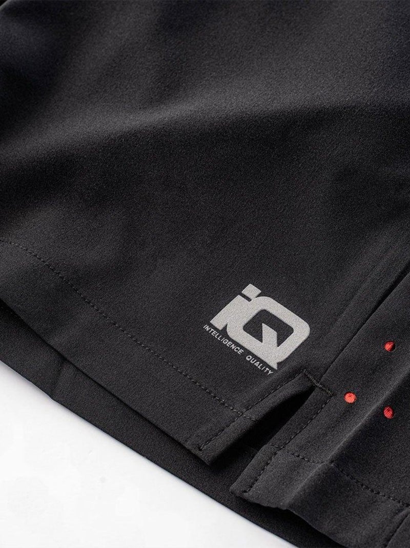 IQ - Short PORIO Noir Rouge - Kiabi