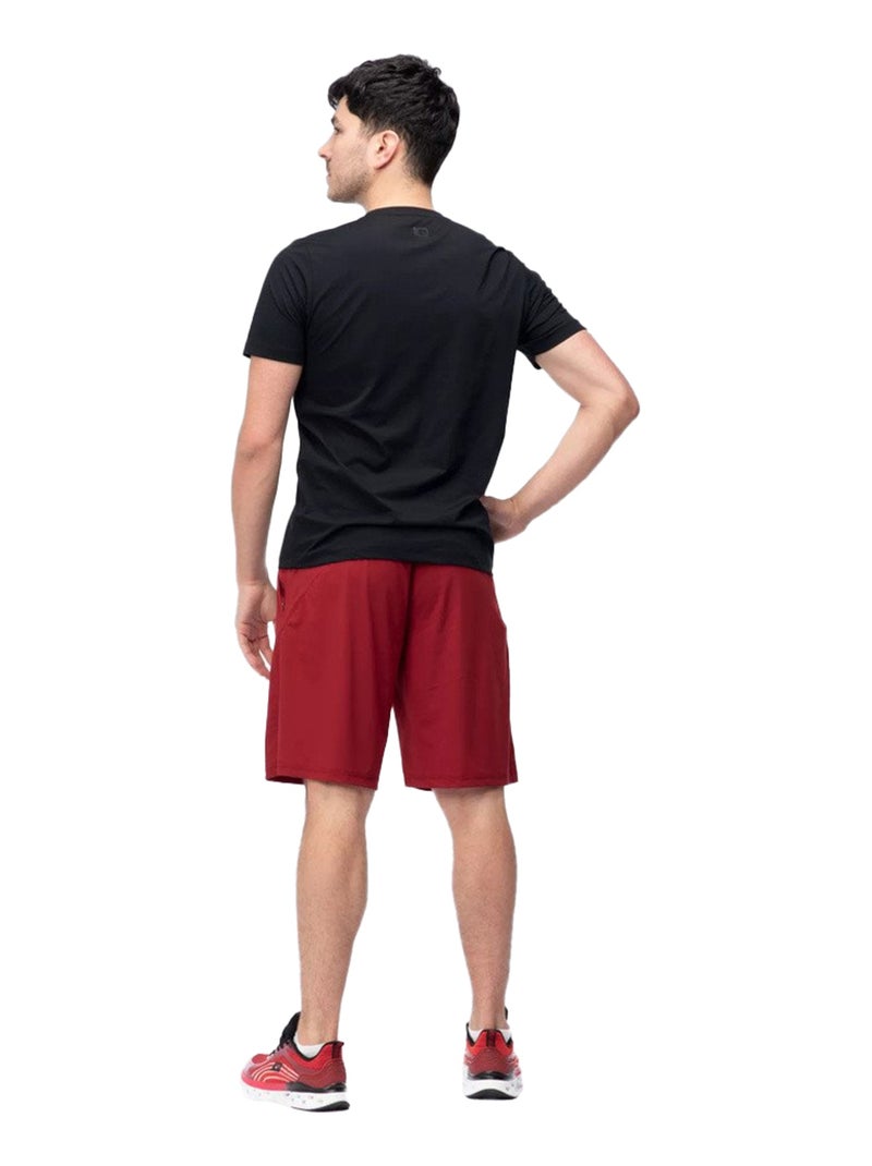 IQ - Short style Uni IKELN Rouge foncé - Kiabi