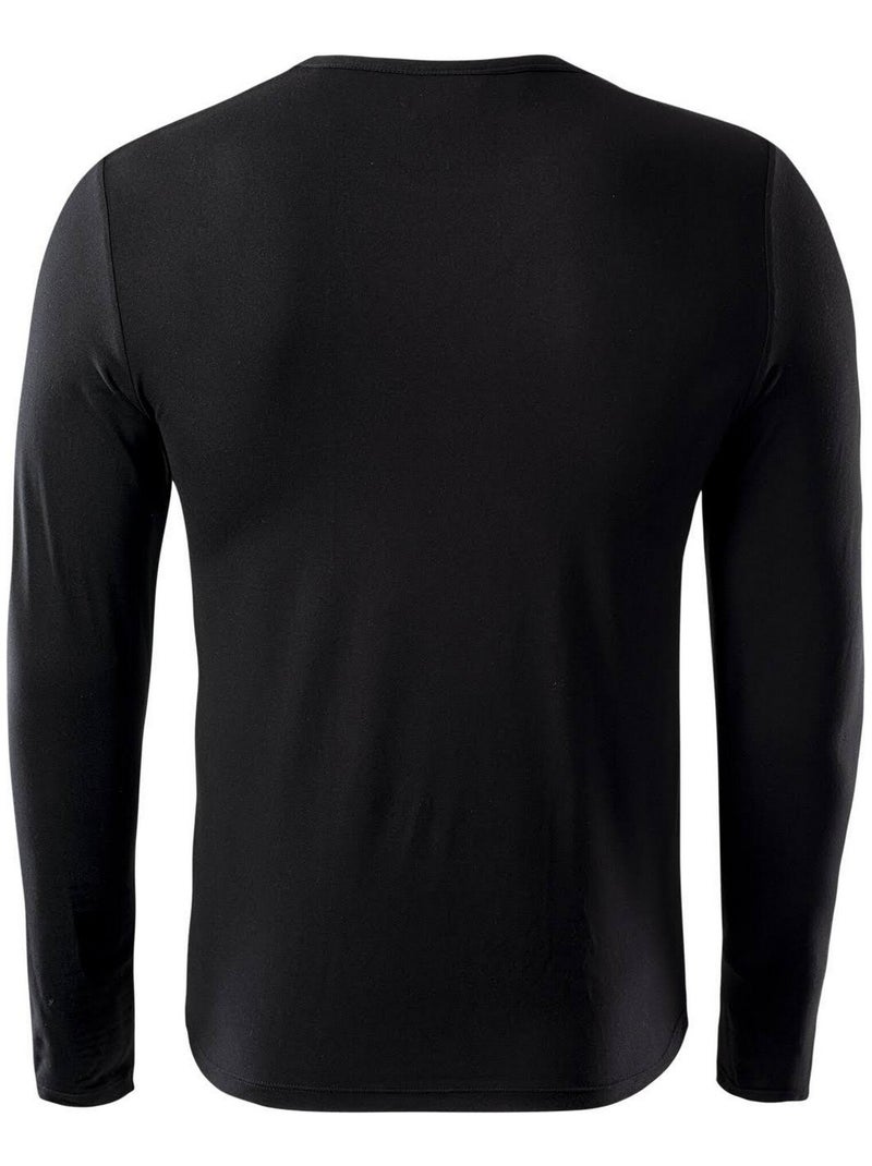 IQ - T-shirt manches longues motif/style uni MILKY Noir - Kiabi