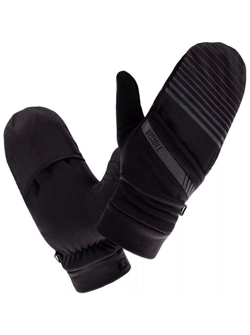 IQ Gants de ski rayés Nusa II Femme/Femme Noir Gris - Kiabi