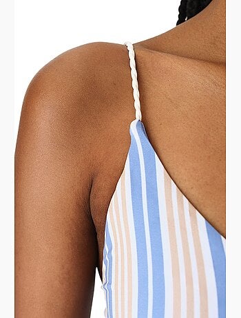 Irene maillot de bain rayé à col v penti
