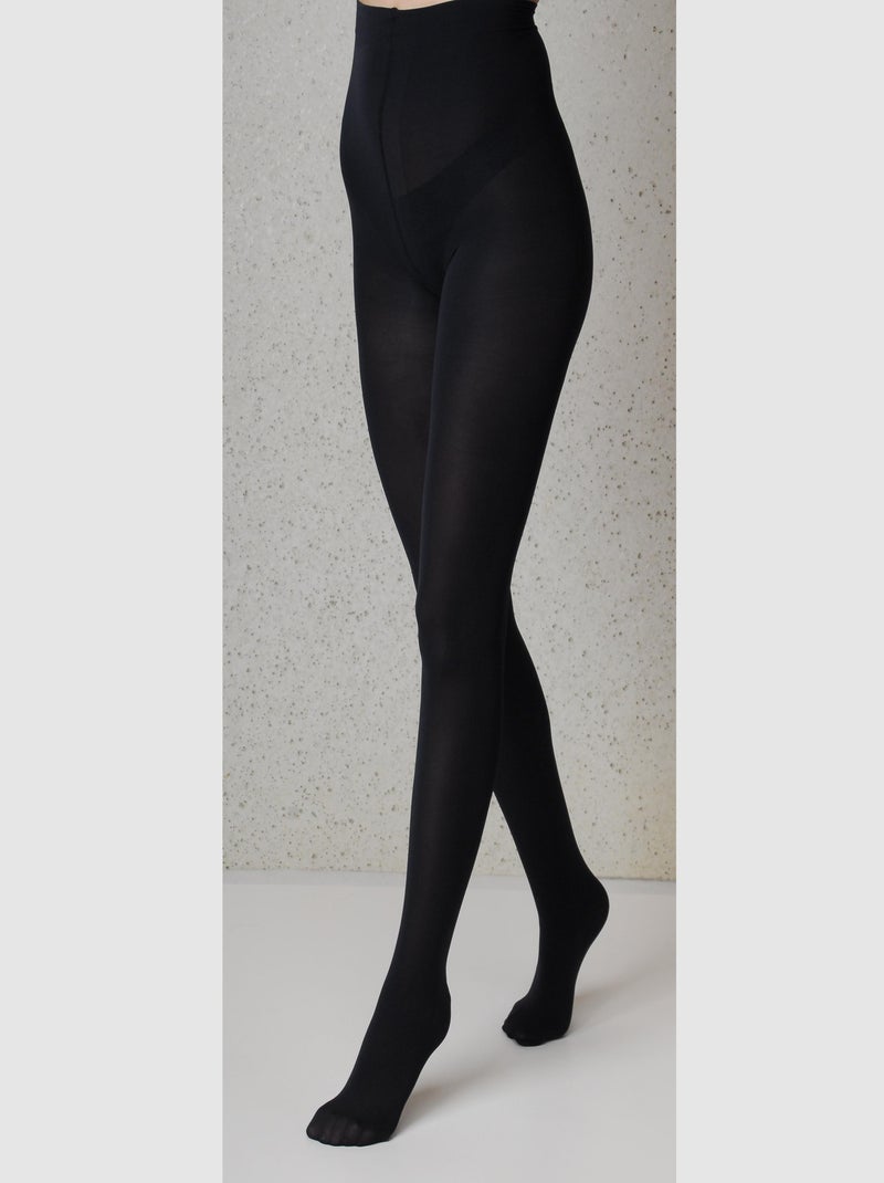 Iride 50den opaque collant 3D Bleu - Kiabi