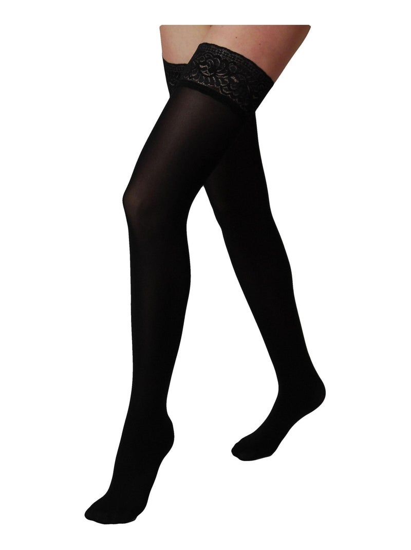 Iride 50den opaque Stay Up 3D Noir - Kiabi
